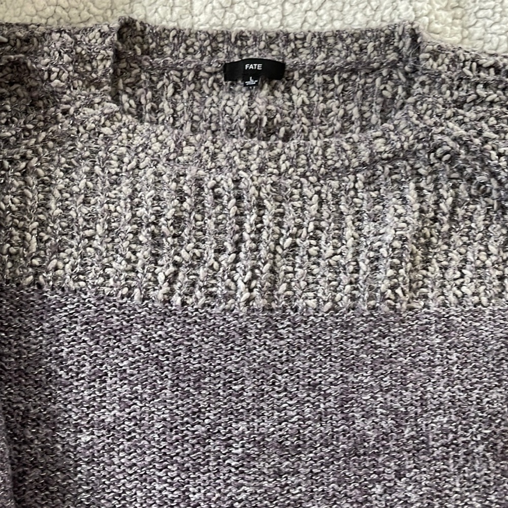 Fate purple Heather sweater sz L from Stitch Fix
